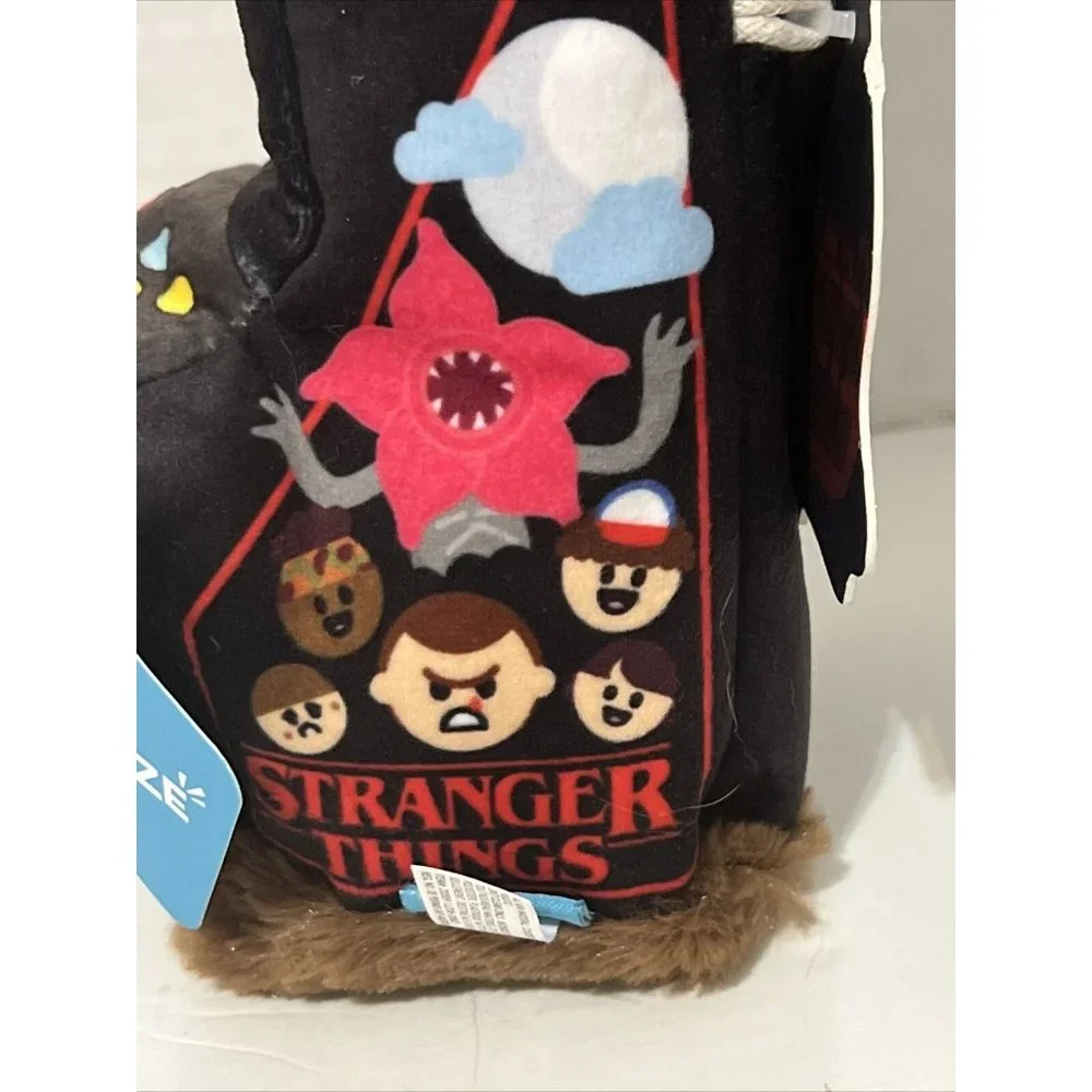 Bark Dog Toy Stranger Things Show Arcade Game Plush Squeaker Crinkle Fluff NEW